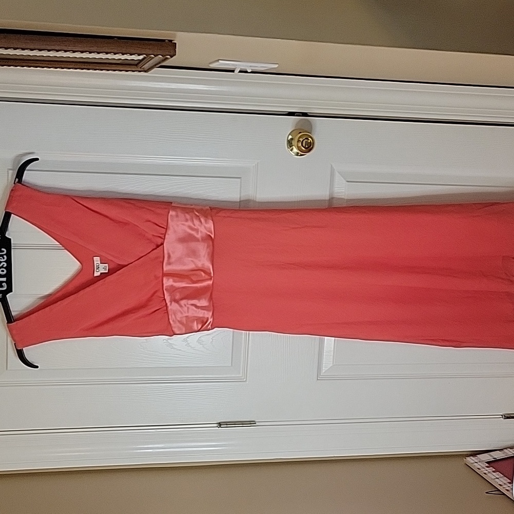 Cato New Dress 16 Flowy Coral Salmon Pink Sleeveless